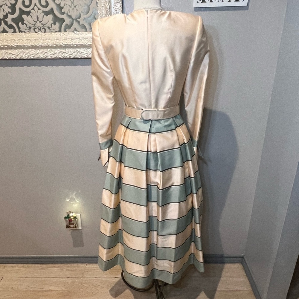 Raquel Couture Striped A-line Dress - Picture 10 of 13